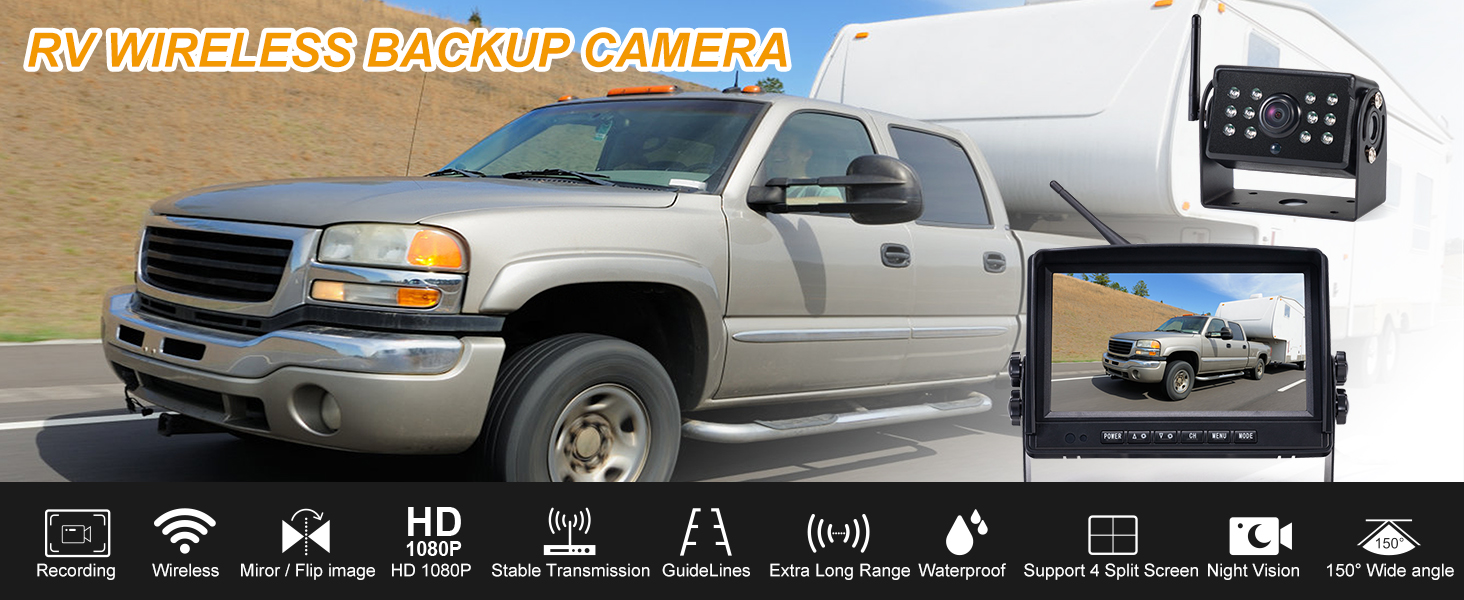 rv camera system wireless​