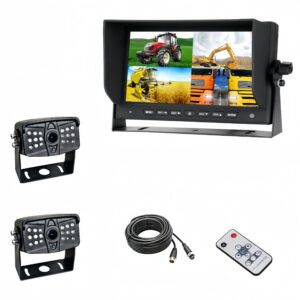 Heavy-Duty Trailer Backup Camera System | 7" IPS Monitor, 1080P & 128GB Storage