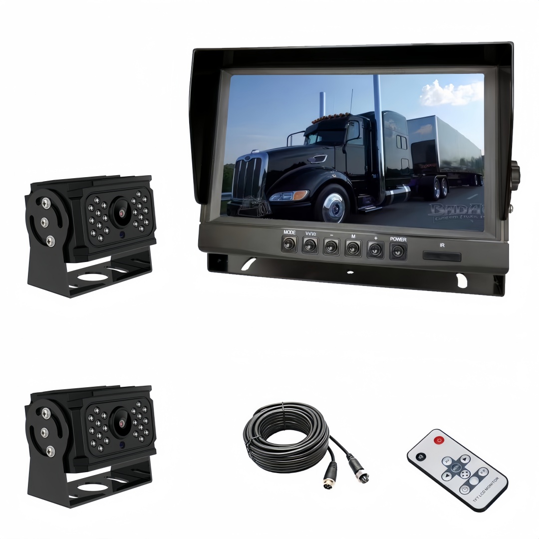 Heavy-Duty 9 Inch Rear View Monitor for Commercial Vehicles - IP67 Certified